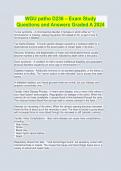 WGU patho D236 &ndash; Exam Study Questions and Answers Graded A 2024