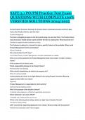 SAFE 5&period;1 PO&sol;PM Practice Test Exam QUESTIONS WITH COMPLETE 100&percnt; VERIFIED SOLUTIONS 2024&sol;2025