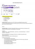 Aantekeningen CE5 Marketing Research CE jaar 2