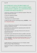 RN COMMUNITY HEALTH PROCTORED ATI  EXAM&sol; ATI COMMUNITY HEALTH PROCTORED  EXAM RECENT VERSION ALL QUESTIONS WELL  ELABORATED&sol; BEST GRADED A&plus;