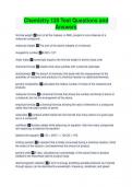 Chemistry 120 Test Questions and Answers