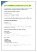 WGU C795 Exam Questions and Answers 2024&period;