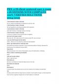 PRN 1178 client centered care 2 exam 1 QUESTIONS WITH COMPLETE 100&percnt; VERIFIED SOLUTIONS 2024&sol;2025