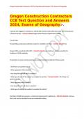 Oregon Construction Contractors CCB Test Question and Answers 2024