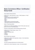 Basic Corrections Officer Certification Study Guide 2024