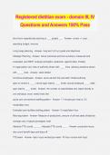 Registered dietitian exam - domain III, IV Questions and Answers 100% Pass