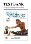 Test Bank for Hole’s Human Anatomy and Physiology 16th Edition by Charles Welsh, Cynthia Prentice-Craver ISBN: 9781260265224