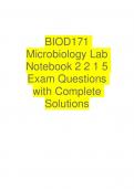 Portage Learning BIO 171- Microbiology Lab Notebook Lab Notebook Bookmarks (click to navigate