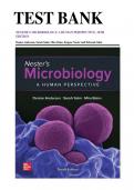 Test Bank for Nester's Microbiology: A Human Perspective, 10th Edition by Anderson ISBN NO: 9781260735505 Chapter 1-30 Complete Guide.