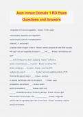 Jean Inman Domain 1 RD Exam Questions and Answers