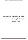 Emergency Care in the Streets 8th edition by Nancy Caroline Test Bank All chapters