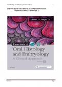 ESSENTIALS OF ORAL HISTOLOGY AND EMBRYOLOGY 5THEDITION CHIEGO TEST BANK A+