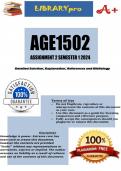 AGE1502 Assignment 2 (WRITTEN COMPLETE ANSWERS) Semester 1 2024 - DUE 17 April 2024
