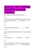 IICRC UFT 100&percnt; VERIFIED  ANSWERS 2024&sol;2025  CORRECT