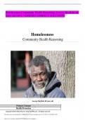 Homelessness Community Health Reasoning; George Mayfield, 68  years old 100% VERIFIED CORRECT SOLUTIONS