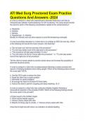 ATI Med Surg Proctored Exam Practice  Questions And Answers -2024