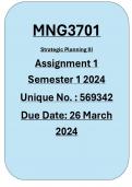 MNG3701 ASSIGNMENT 1 SEMESTER 1 2024