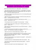 International Residential Code Exam&sol;68 Questions and Answers A&plus; Rated