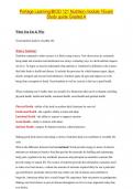 Portage Learning/ BIOD 121 Nutrition module 1Exam Latest Updated A+ Guide Solution
