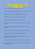Swerve Written Test Complete Questions And Answers Graded A&plus;