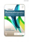 TEST BANK FOR LEHNE’S PHARMACOTHERAPEUTICS FOR ADVANCED PRACTICE NURSES AND PHYSICIAN ASSISTANTS 2ND EDITION ROSENTHAL