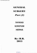 General surgery-Thyroid,Scrotum and Hernia