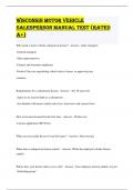 Wisconsin Motor Vehicle Salesperson Manual Test &lpar;Rated A&plus;&rpar;