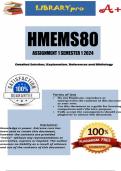 HMEMS80 Assignment 1 (COMPLETE ANSWERS) Semester 1 2024 (755614) - DUE 2 April 2024