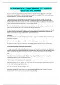 PN FUNDAMENTALS ONLINE PRACTICE TEST A 2023&sol;63 QUESTIONS AND ANSWERS