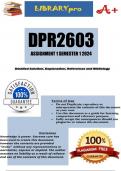 DPR2603 Assignment 1 Semester 1 due 19 March 2024