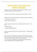 NEVADA MPJE LAW 2 EXAM WITH  CORRECT ANSWERS&period;
