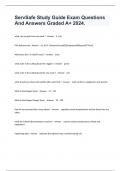 ServSafe Study Guide Exam Questions And Answers Graded A&plus; 2024&period;