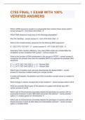 C785 FINAL 1 EXAM WITH 100&percnt; VERIFIED ANSWERS