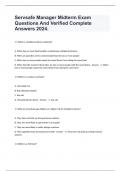 Servsafe Manager Midterm Exam Questions And Verified Complete Answers 2024&period;