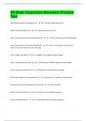 PA State Inspection Mechanic Practice Test Questions with 100&percnt; Correct Answers &vert; Verified &vert; Latest Update
