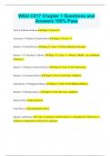 WGU C217 Chapter 1 Questions and Answers 100&percnt; Pass