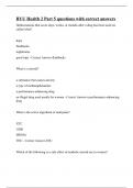 BYU Health 2 Part 5 questions with correct answers