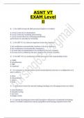 ASNT VT Level II Exam (General Questions) With Complete Answers Graded A+