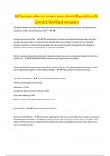 AZ jurisprudence exam questions Questions & Correct Verified Answers