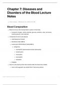 Chapter 7 - Diseases and Disorders of the Blood
