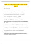 Chem 116 Exam Questions & Correct Verified Answers