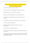 Chem 116 A Grade Exam with Questions & Correct Verified Answers