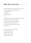 BSNC 1020 - Practice Quiz / Questions With Verified Solutions 