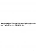 WIS 3404 Exam 2 Study Guide (New Update) Questions and Verified Answers (GRADED A).