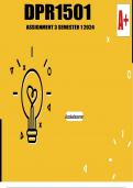 DPR1501 Assignment 3 Semester 1 2024&lpar;WRITTEN&rpar;-Public Relations