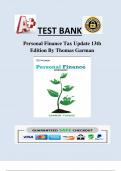 Personal Finance Tax Update 13th Edition By Thomas Garman