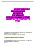 ATI RN PREDICTOR 800&plus; REAL EXAM QUESTIONS AND CORRECT ANSWERS&period;&lpar;LATEST UPDATE WITH100&percnt;GUARANTEEPASS RATE&rpar;
