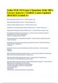 Galen Pharm 210 Exam With 100&percnt; Correct Answers 2024&sol;2025 &vert; Galen Pharm Exam 2 With 100&percnt; Correct Answers & Galen NUR 210 Exam 3 Questions With 100&percnt; Correct Answers &vert; Latest Updated 2024&sol;2025 &lpar;100&percnt; Correct&rpar;