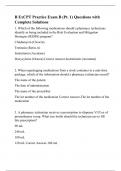 B ExCPT Practice Exam B (Pt. 1) Questions with Complete Solutions