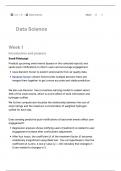 Final Exam/Retake Data Science Summary (5072DASC6Y)